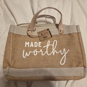 Made Worthy Bible Cover Tote